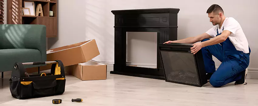 Old Rusted Metal Fireplace Repair And Replacement in St. Charles, MO